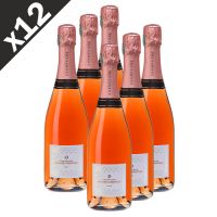 12x Champagne rosé brut 75cl