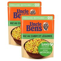 Duo de riz au curry et légumes Uncle Ben's