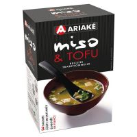 3 sachets soupe au miso et tofu Ariak&eacute;