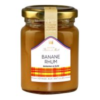 Confiture de banane rhum au sucre de canne 100g