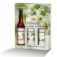 Coffret de sirops pour virgin cocktails sans alcool Monin 3x25cl