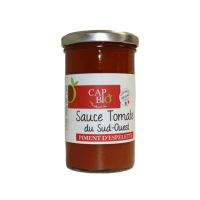 Sauce tomate bio au piment d'espelette 250g