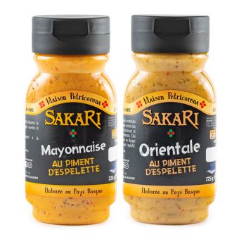 Mayonnaise et sauce orientale Sakari au piment d'Espelette