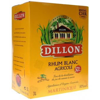 Rhum blanc Dillon cubi 50% 3l