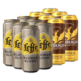 12 bi�res Leffe blonde et grimbergen blonde 50cl