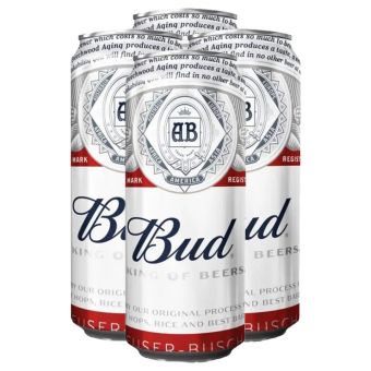Pack de 4 bières Bud 50cl
