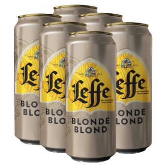 Pack de 6 bières Leffe blonde 50cl