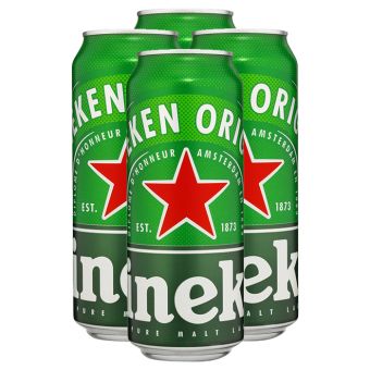 Pack de 4 bières Heineken 50cl