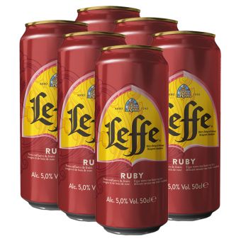 Pack de 6 bières Leffe Ruby 50cl
