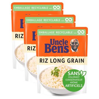 Trio de riz long en grain Uncle Ben's