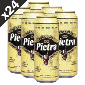 Pack de 24 bires Pietra ambre 50cl