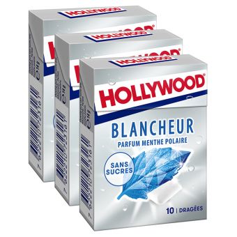 Trio Hollywood chewing gum Blancheur
