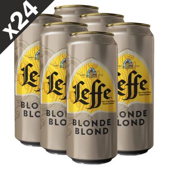 Pack de 24 bires Leffe blonde 50cl
