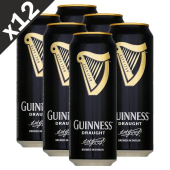 Pack de 12 bi�res Guinness 50cl