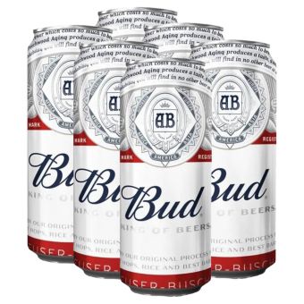 Pack de 6 bières Bud 50cl