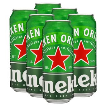 Pack de 6 bires Heineken 50cl