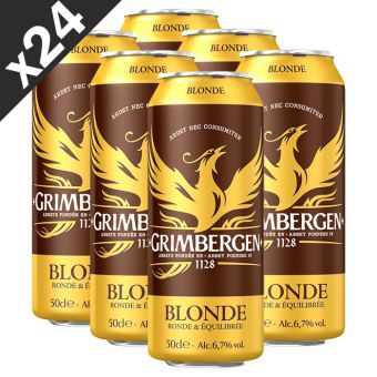 Pack de 24 bi�res Grimbergen 50cl