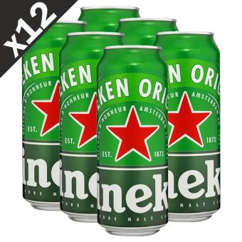 Pack de 12 bi�res Heineken 50cl