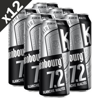 Pack de 12 bi�res Kronenbourg blanche 50cl