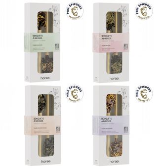Assortiment 4x2 bouquets de fleurs  infuser
