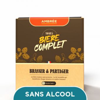 Kit de brassage bire Ambre sans alcool complet 5 litres