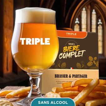 Kit de brassage de bi�re Triple sans alcool complet 5 litres