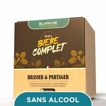Kit de brassage de bire Blanche sans alcool complet 5 litres