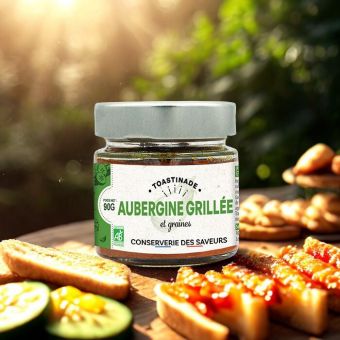 Toastinade d'aubergine grille graines Bio