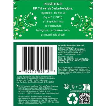 Th vert Bio 20 sachets