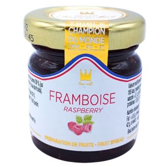 Confiture de framboise au sucre de canne 45g