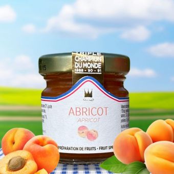 Confiture d'abricot au sucre de canne 45g