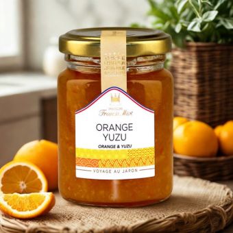 Confiture d'orange et yuzu au sucre de canne 100g