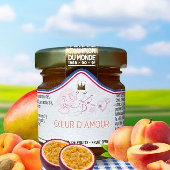 Confiture coeur d'amour au sucre de canne 45g