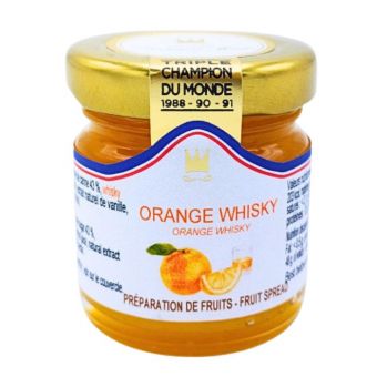 Confiture orange whisky au sucre de canne 45g