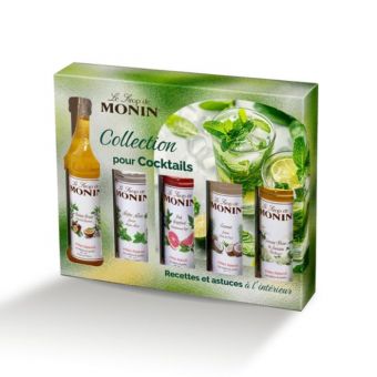 Coffret de sirops pour cocktails Monin 5x5cl