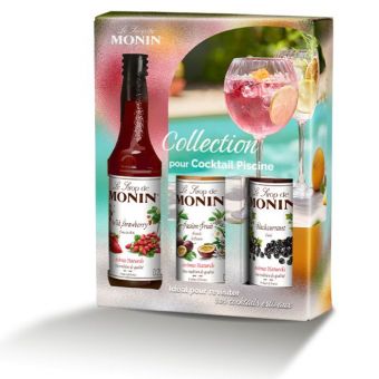 Coffret de sirops pour cocktail piscine Monin 3x25cl
