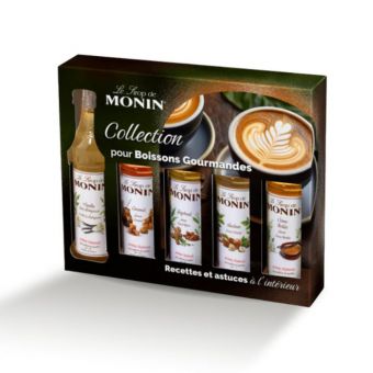 Coffret de sirops pour boissons gourmandes Monin 5x5cl