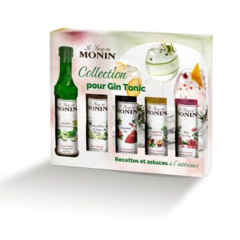 Coffret de sirops pour Gin Tonic Monin 5x5cl