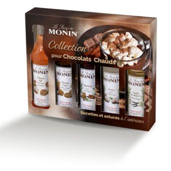 Coffret de sirops pour chocolats chauds Monin 5x5cl