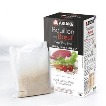 Sachets bouillon de boeuf Ariak� 5x33cl