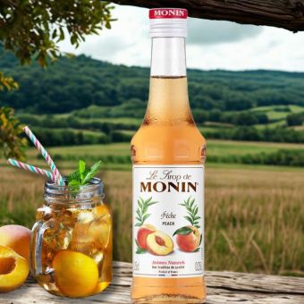 Sirop p�che Monin 25cl