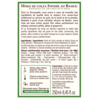 Huile infus�e au Basilic - 250ml
