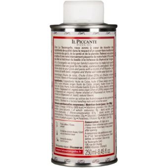 Huile Il Piccante - Huile piquante pour pizza - 250ml