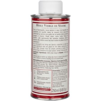 Huile Vierge de S�same Toast�e - 250ml