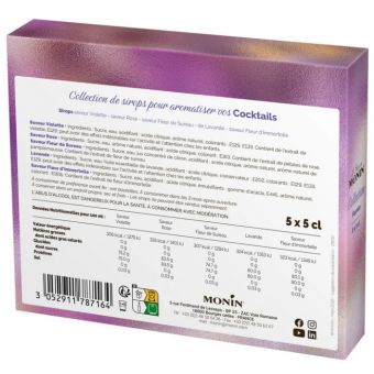 Coffret collection florale Monin 5x5cl