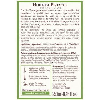 Huile de pistache toast�e - 250ml