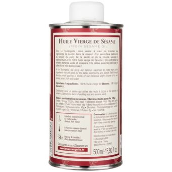 Huile vierge de s�same toast� - 500ml