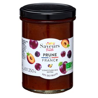 Confiture de prune de France Bio 250g