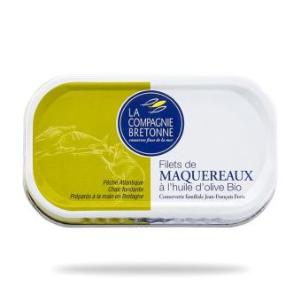 Filets de maquereaux � l'huile d'olive Bio 118g