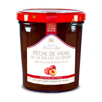 Confiture de pche de vigne 340g